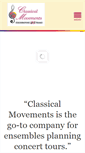 Mobile Screenshot of classicalmovements.com